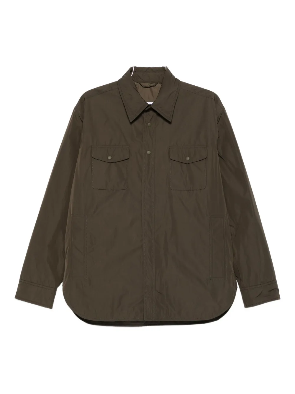 ASPESI buttoned flap-pocket shirt jacket Groen