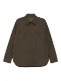 ASPESI buttoned flap-pocket shirt jacket - Green
