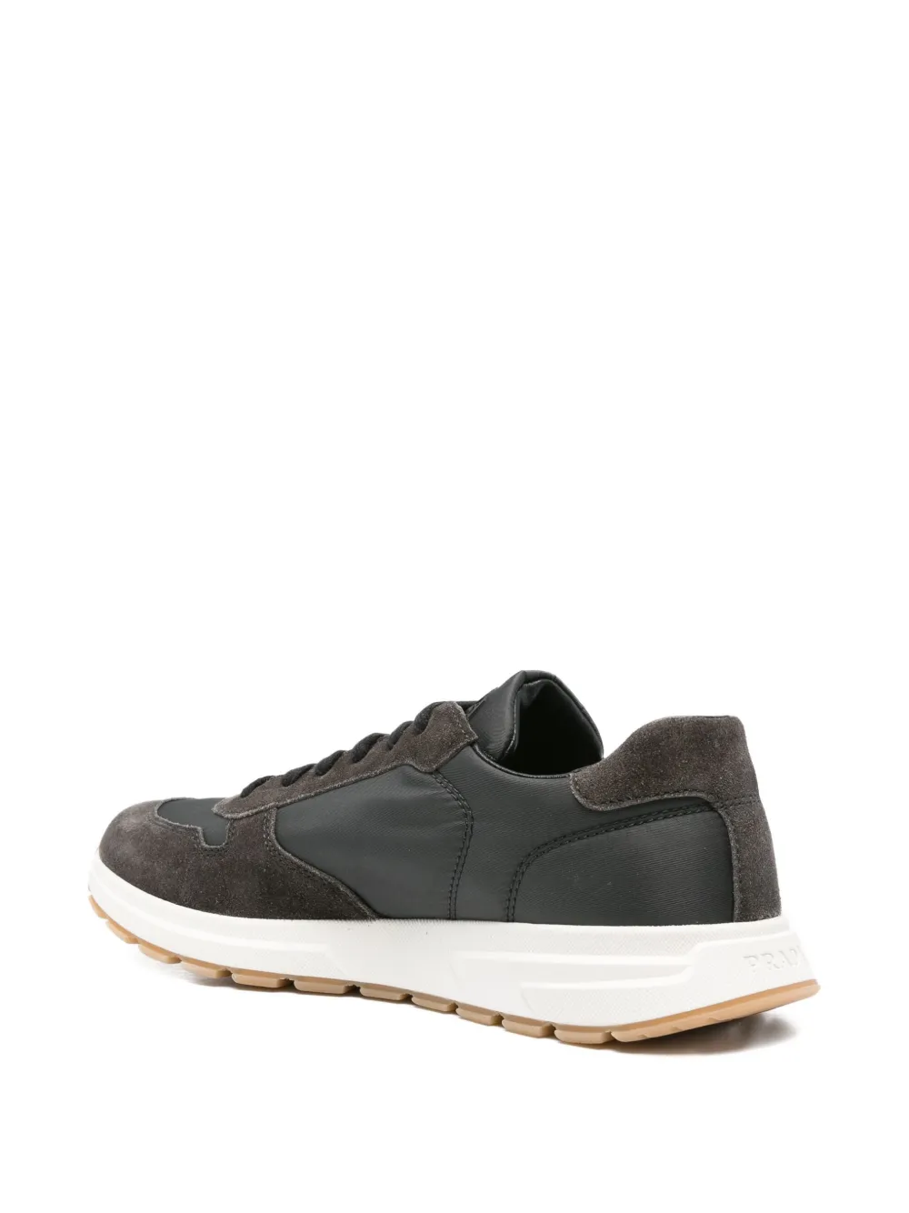 Prada suede-leather sneakers Grijs