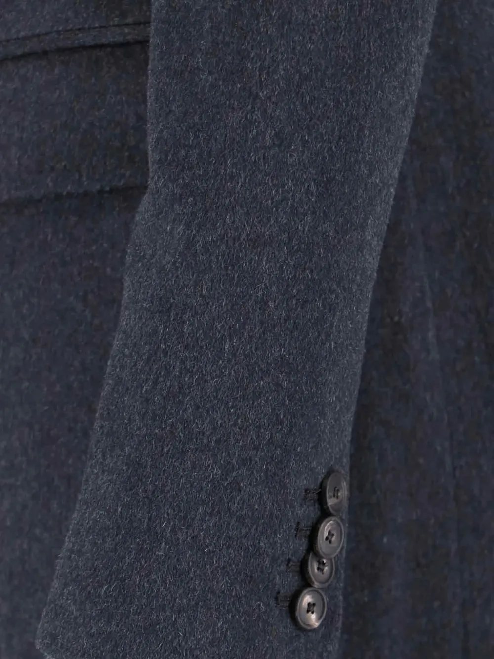 Tagliatore Notched Lapel Single-breasted Longline Jacket In Blue