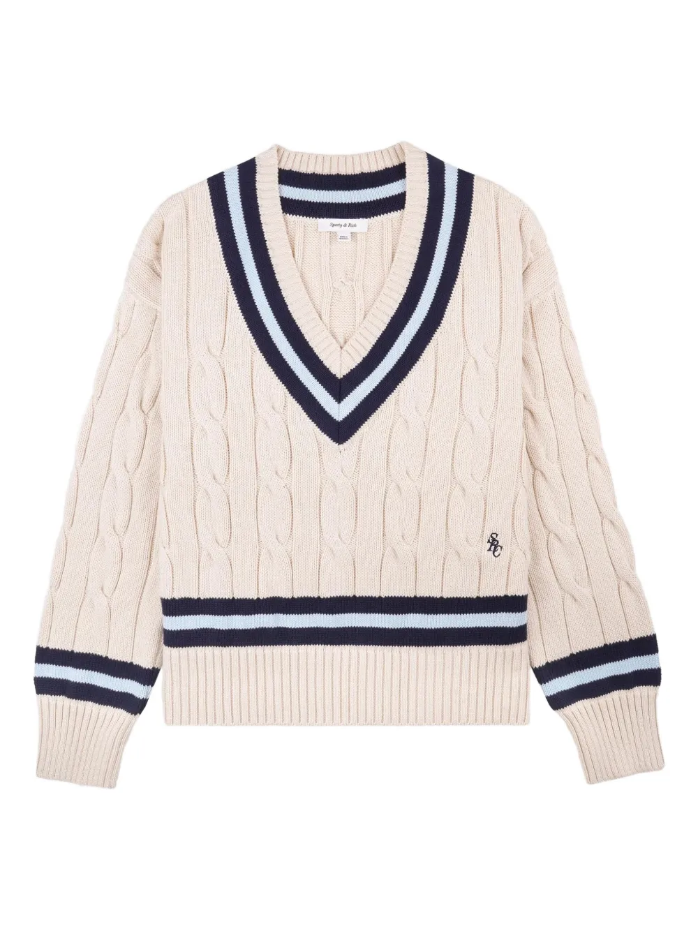 cable-knit jumper