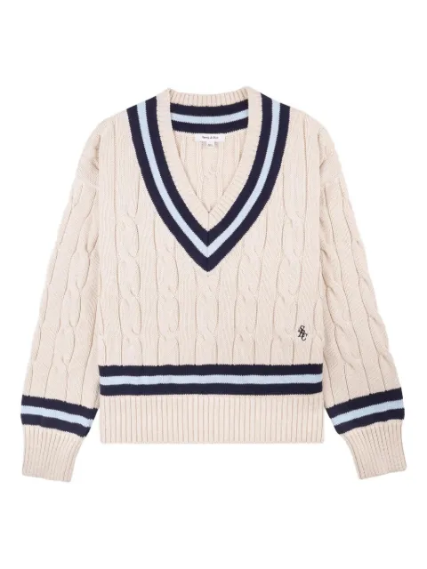 Sporty & Rich cable-knit jumper