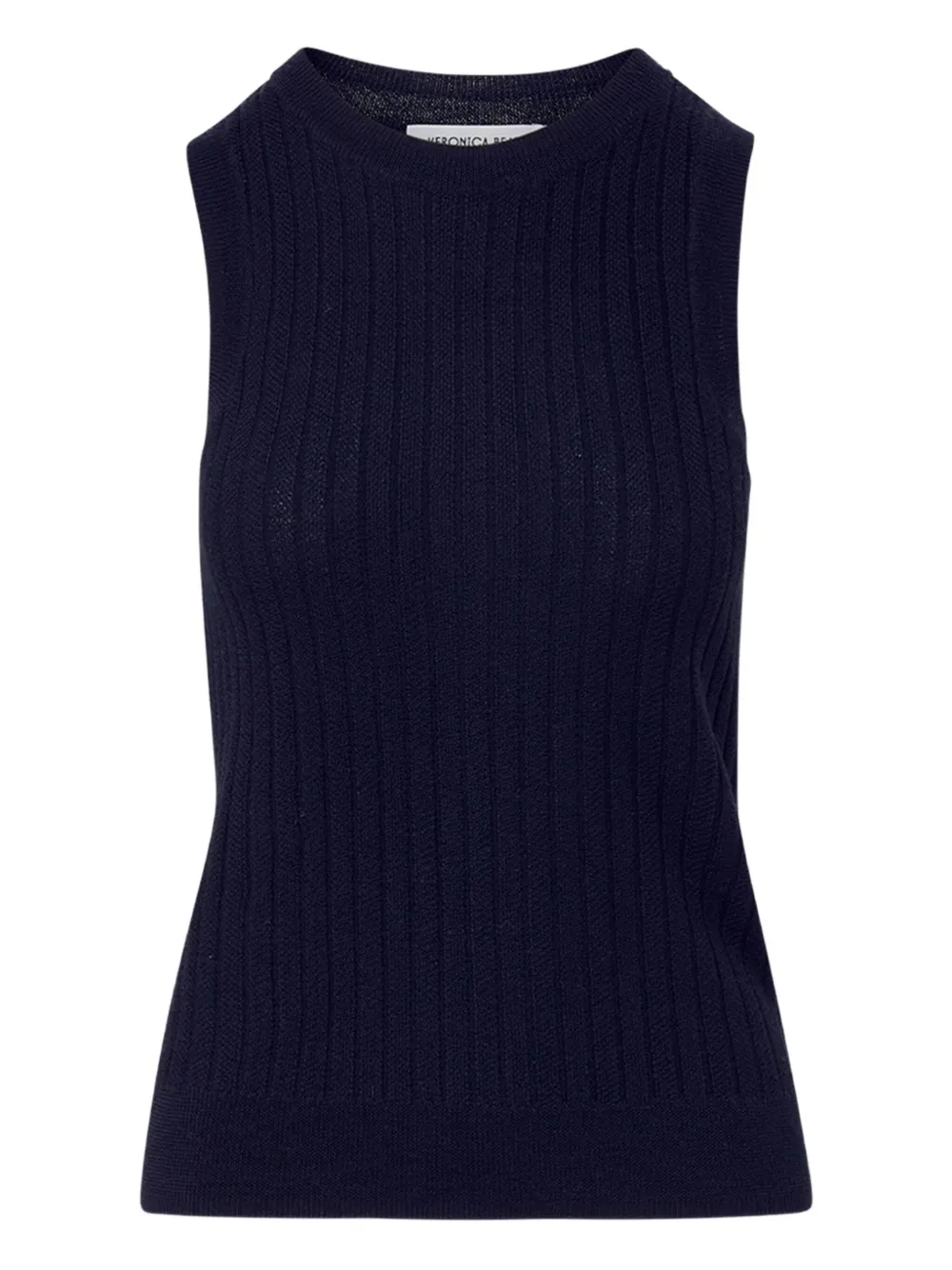 Veronica Beard ribbed knit tank top Blauw