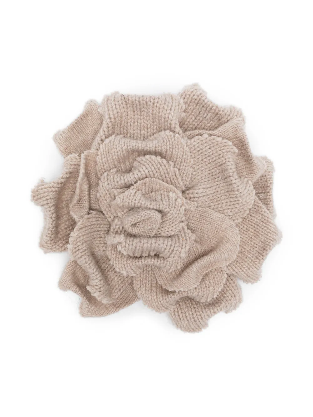 rose knited brooch