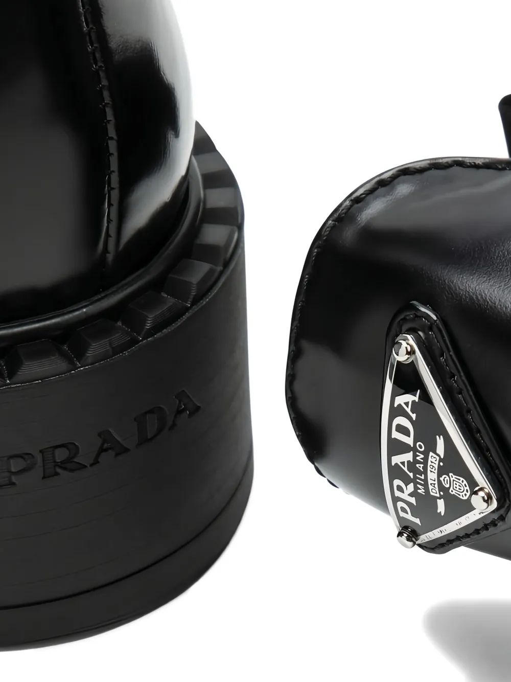 Prada Chelsea laarzen met elastische vlakken Zwart