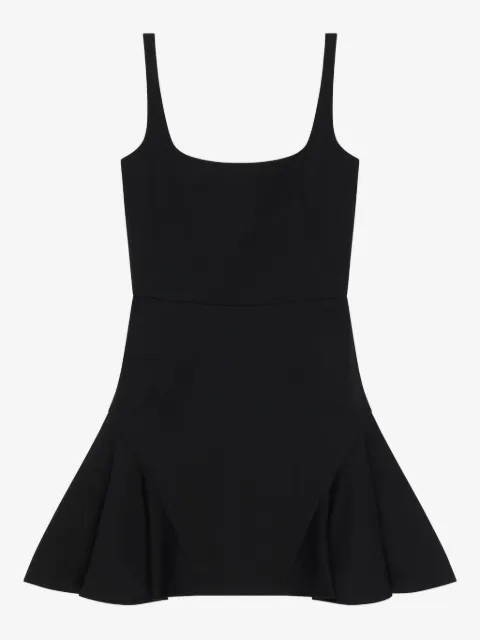 Givenchy square-neck fluted mini day dress