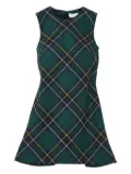 Alexander McQueen plaid sleeveless mini dress - Green