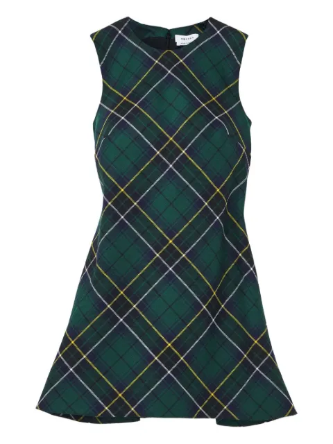 Alexander McQueen plaid sleeveless mini dress