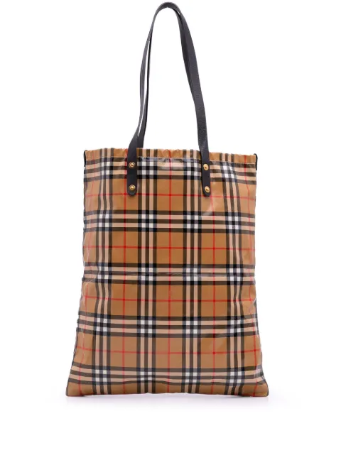 Burberry Pre-Owned 2000-2020 House Check Coated Canvas tote bag