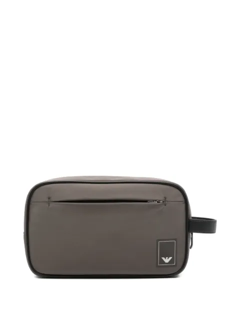 Emporio Armani logo-detail wash bag