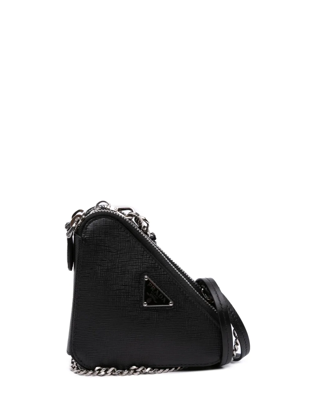 2013-2025 Mini Saffiano Lux Double Triangle satchel