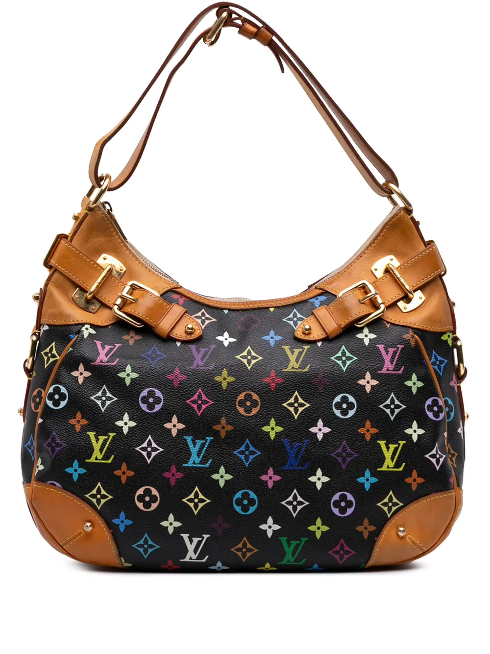 Louis Vuitton Pre-Owned 2010 モノグラム グレタ ショルダーバッグ - ブラック Louis Vuitton Pre-Owned 2010 モノグラム グレタ ショルダーバッグ - ブラック