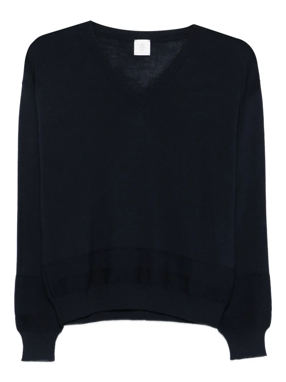 Eleventy Trui met V-hals Blauw