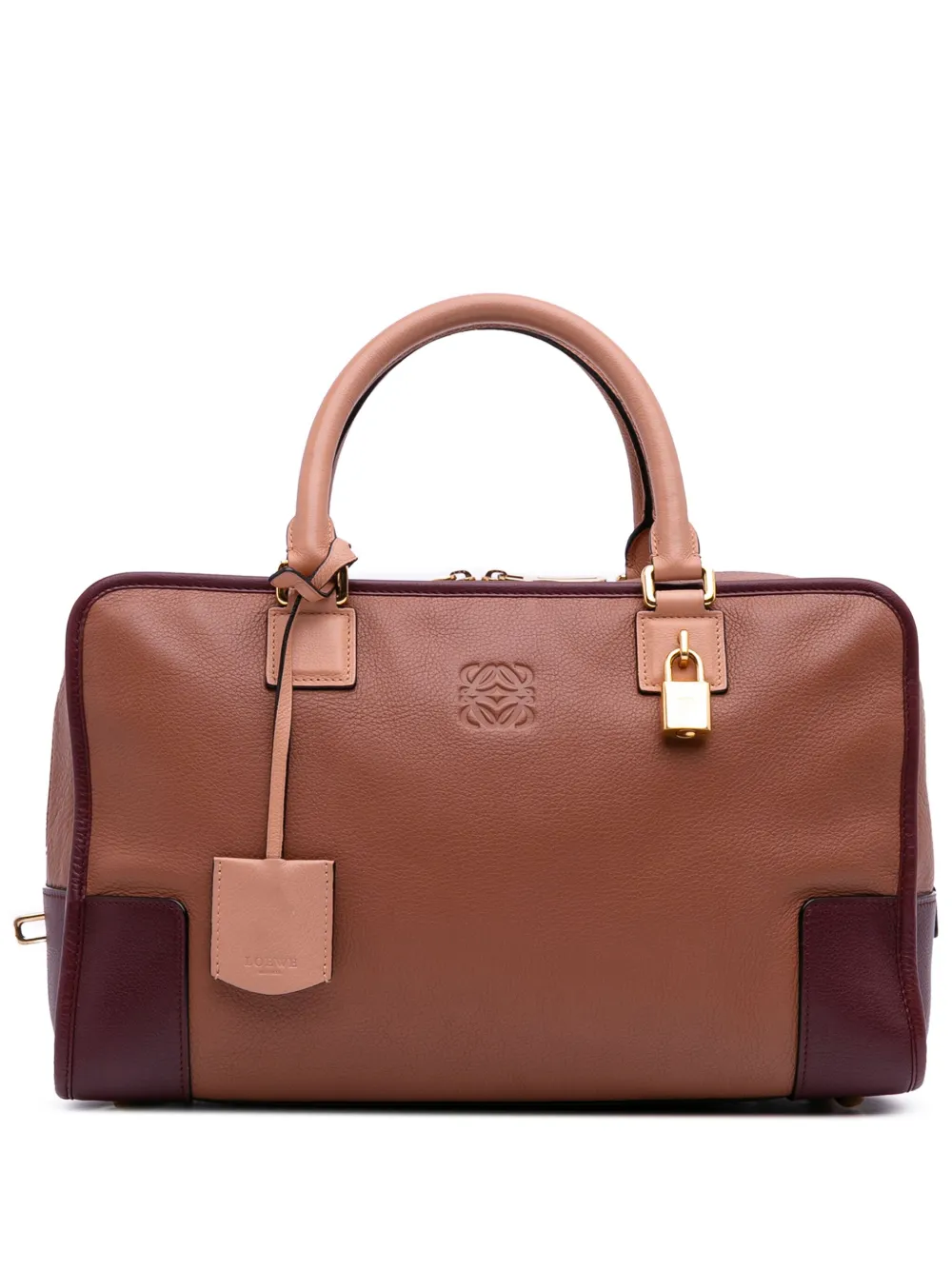 Loewe Pre-Owned 2012 Tricolor Leather Amazona 36 handbag | Brown | Image 1