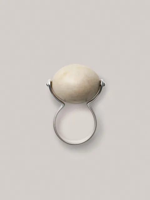 Annika Inez Large Stone Ellipse ring 
