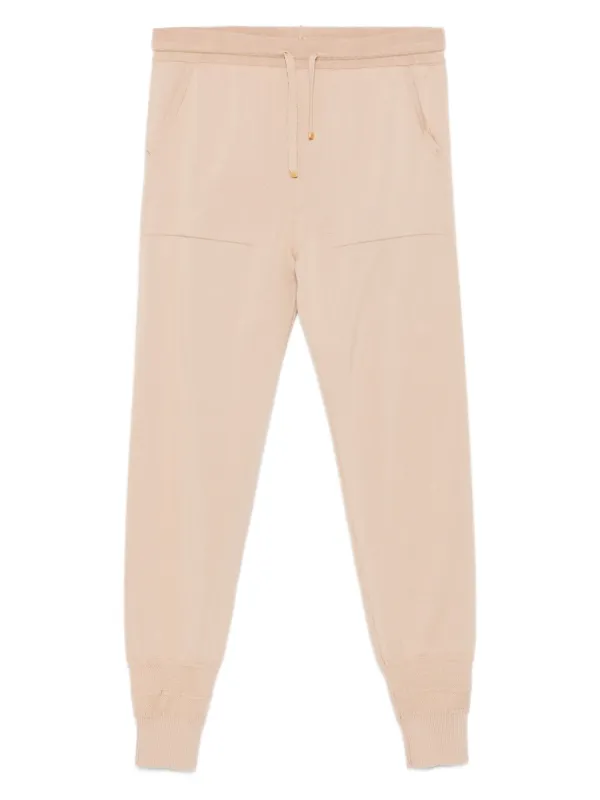 Eleventy Drawstring Cuffed Track Pants in Neutrals