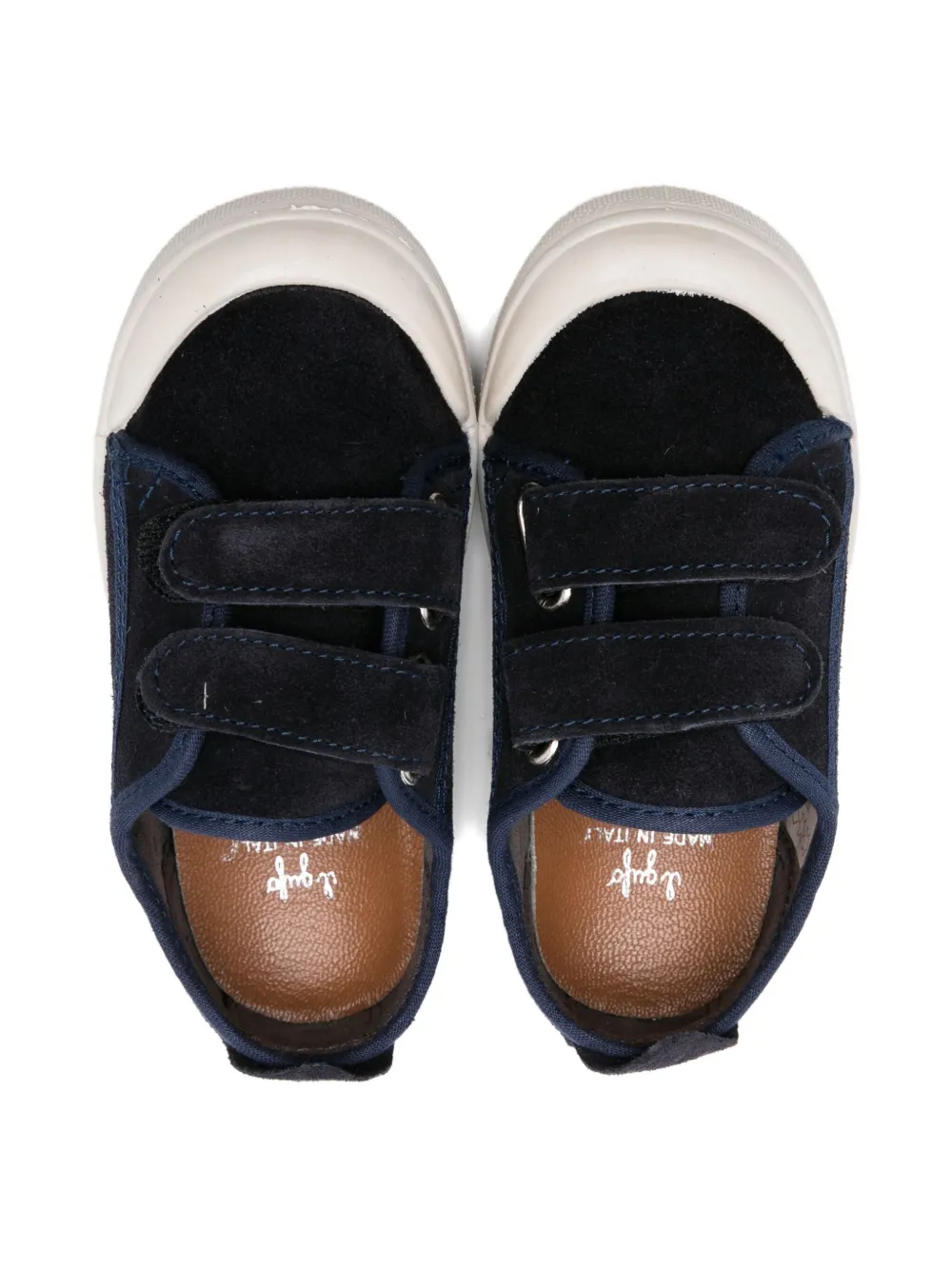 Il Gufo double-strap suede sneakers Blue
