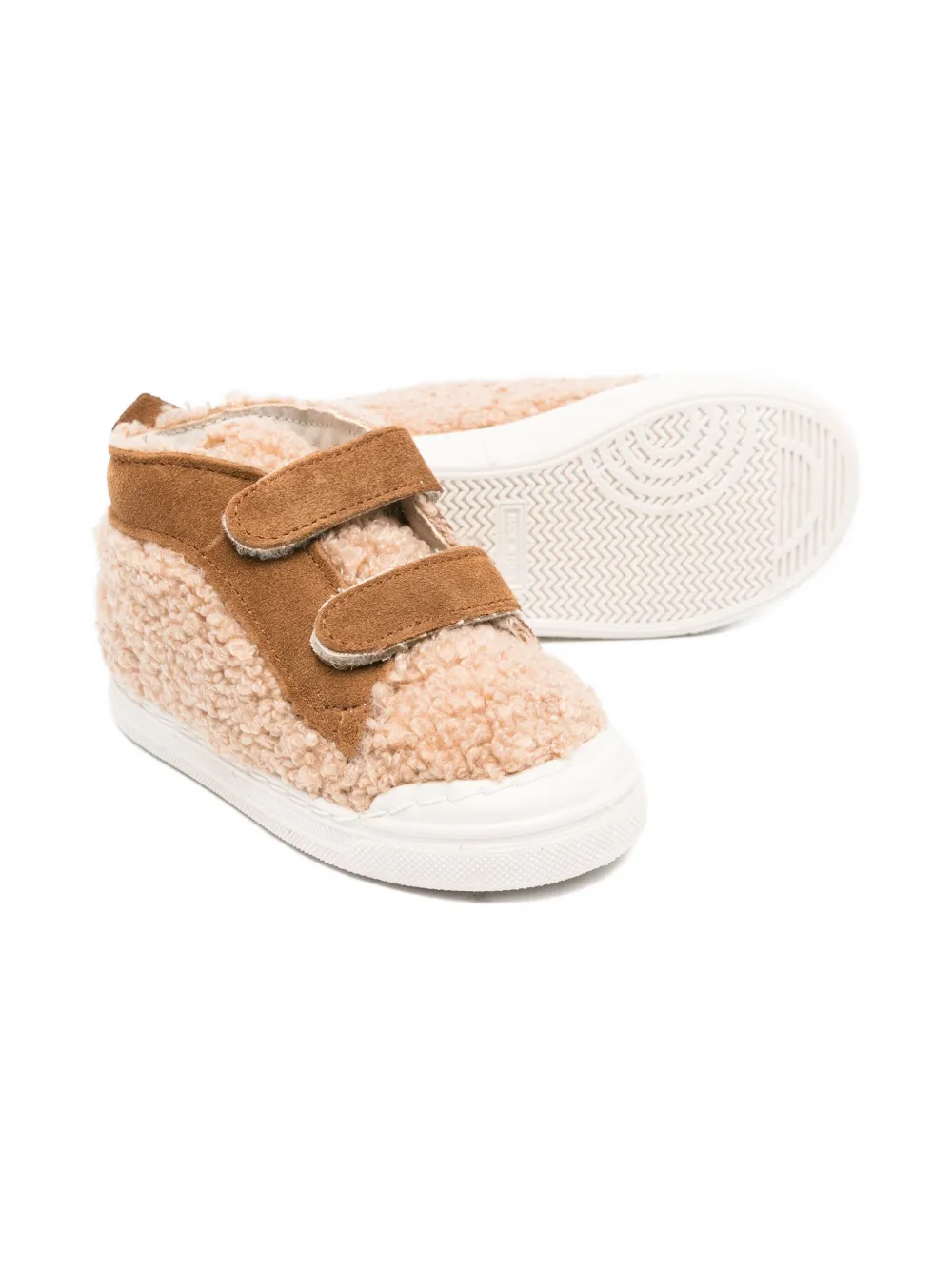 Il Gufo suede-trimmed teddy sneakers | Image 2