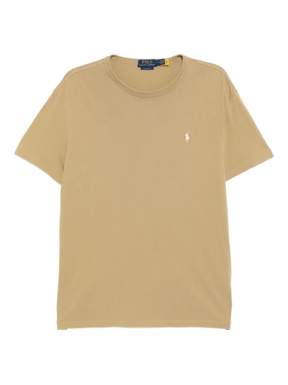Polo Ralph Lauren embroidered-logo cotton T-shirt | Neutrals | Image 1