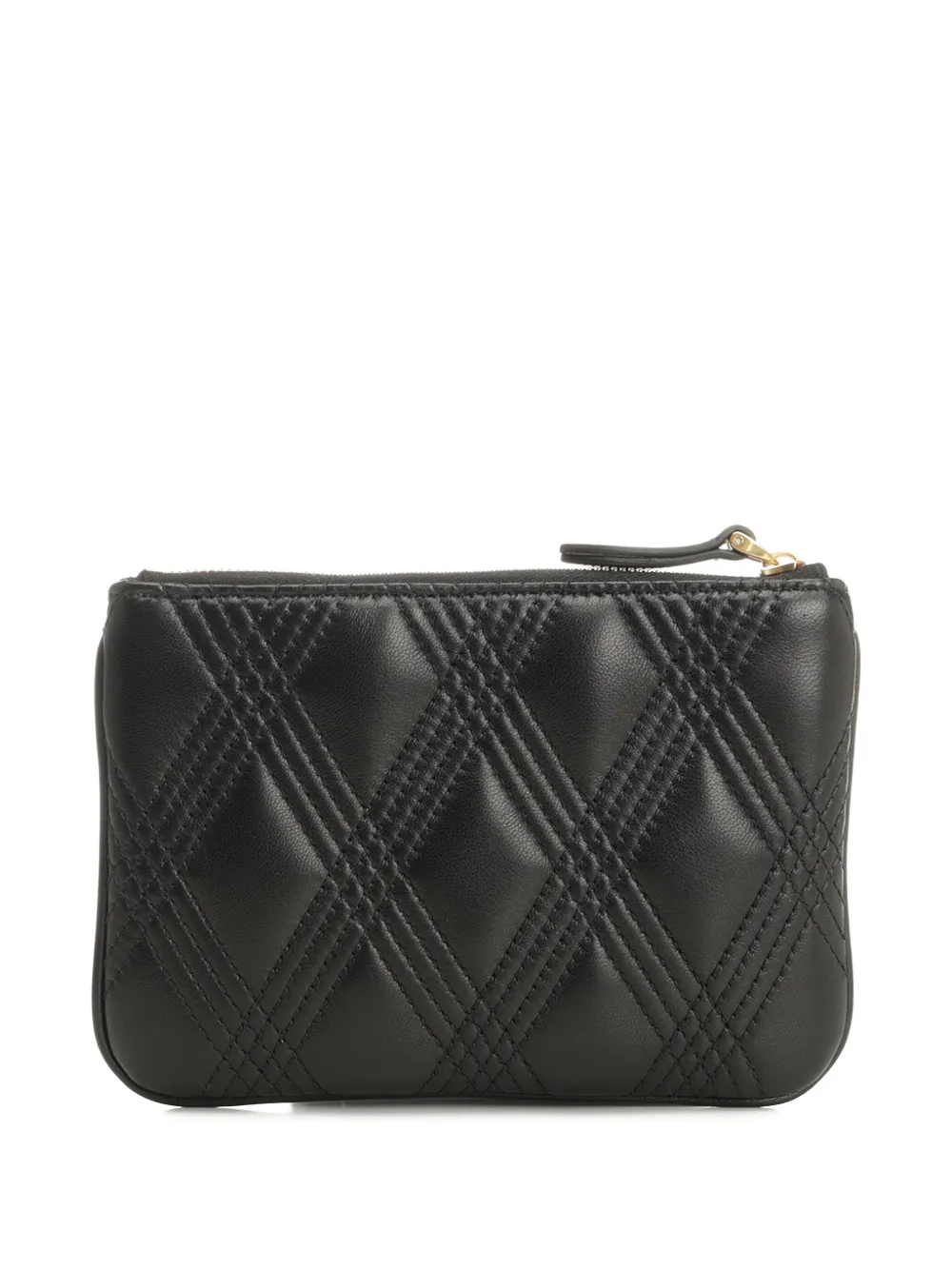 Valentino Garavani quilted logo clutch - Zwart