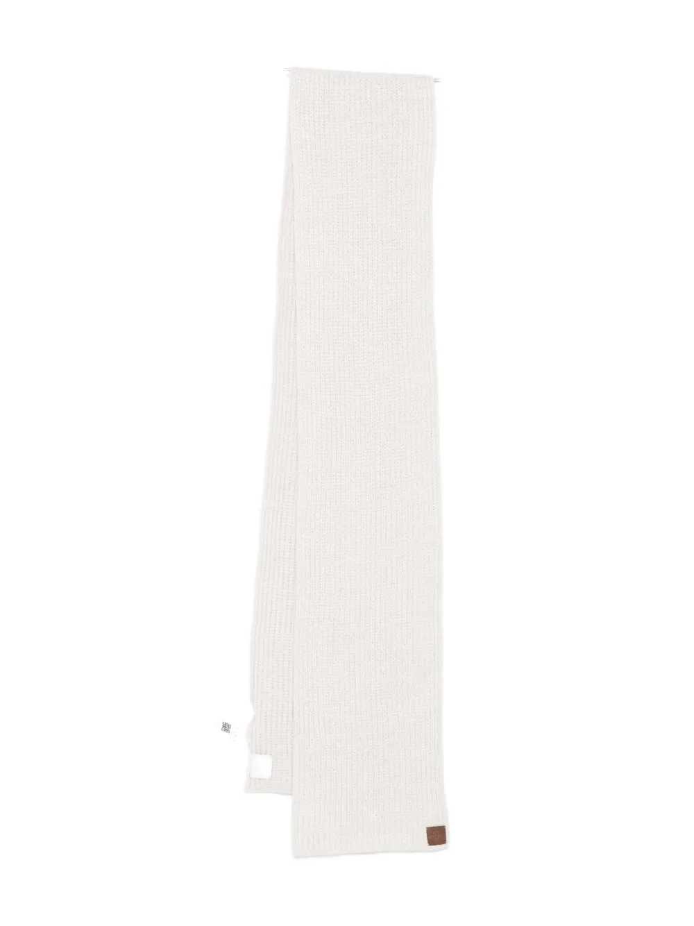 Eleventy ribbed cashmere scarf - Bianco