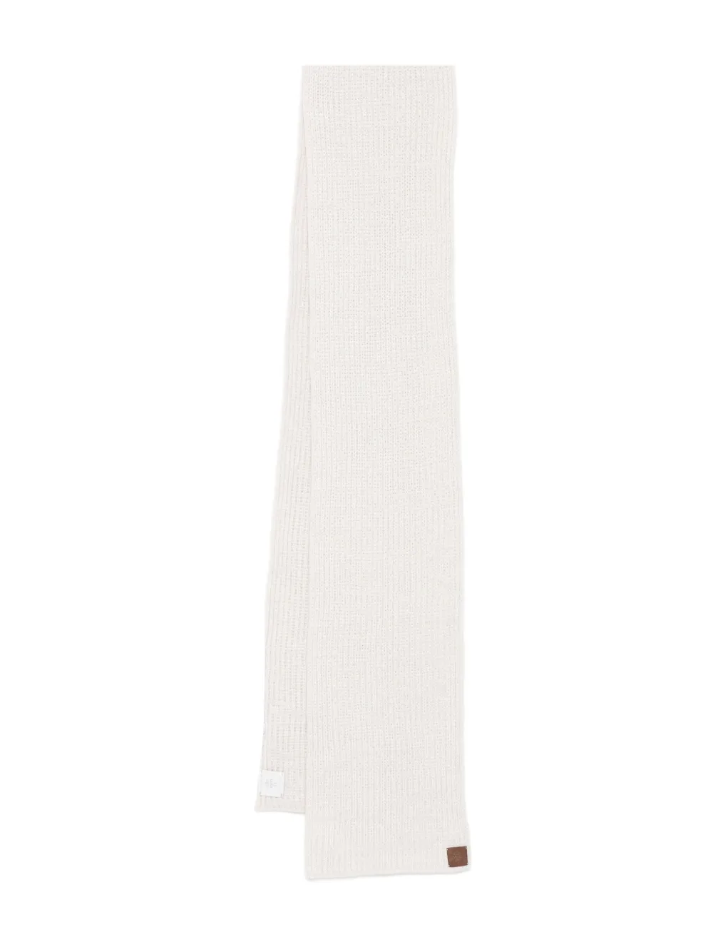Eleventy ribbed cashmere scarf | White | Image 1