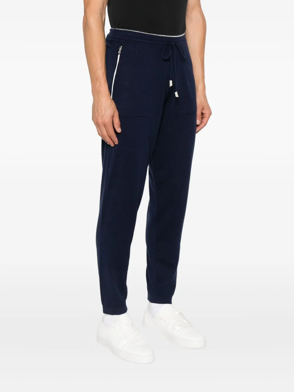 Eleventy Kasjmier broek Blauw
