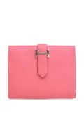 Hermès Pre-Owned 2019 Epsom Bearn Compact Wallet long wallets - Pink