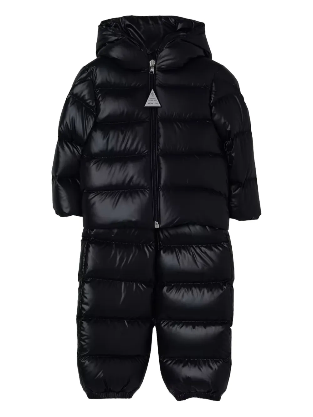 Moncler Enfant Salongo gewatteerd skipak met capuchon Zwart