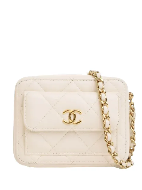 CHANEL Pre-Owned 2021-2025 Mini Quilted Lambskin CC Case vanity bag