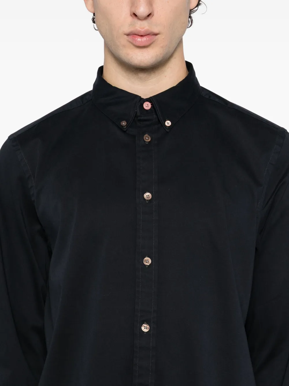 Ps By Paul Smith Ls Shirt In Black