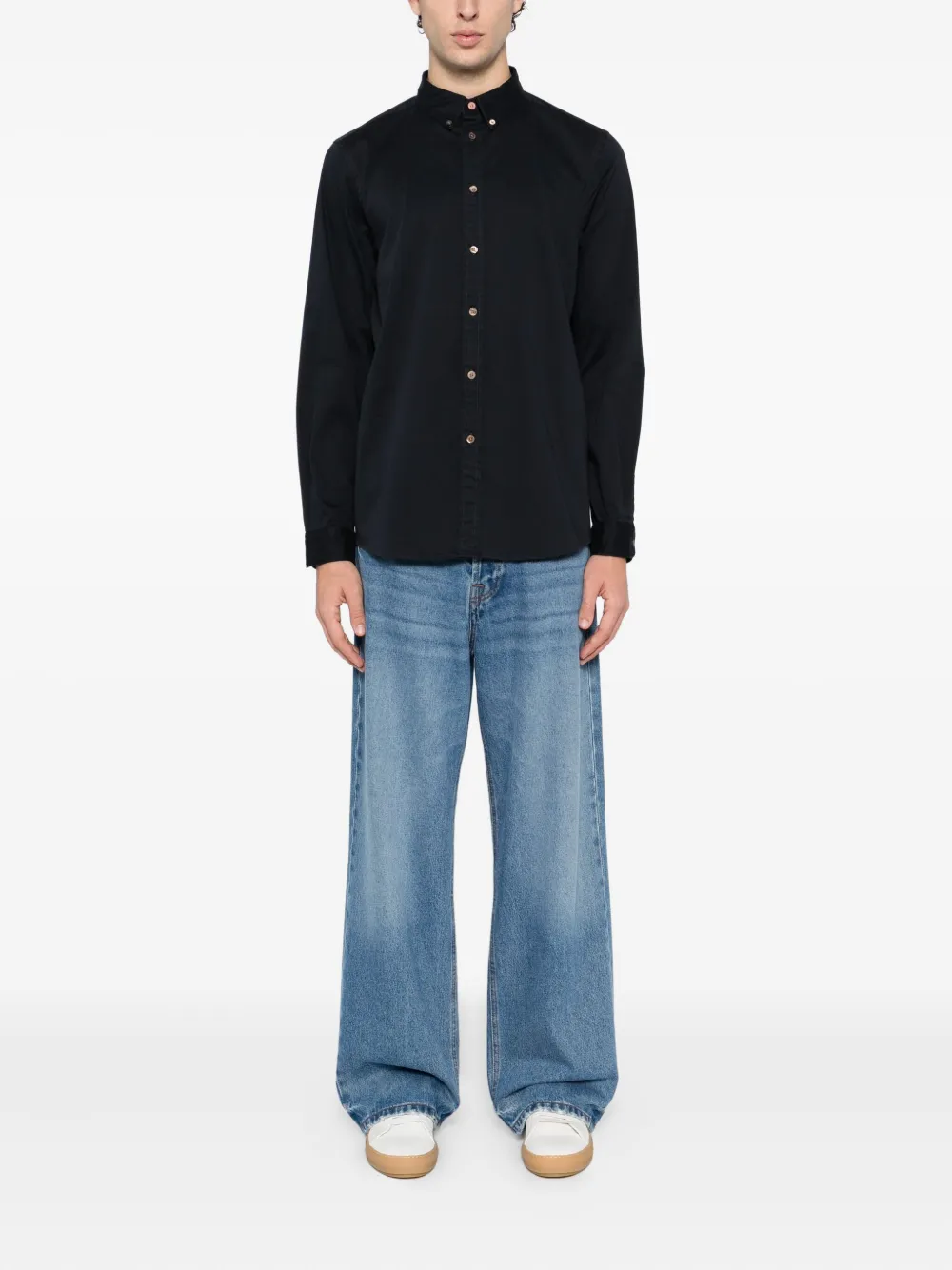 PS Paul Smith LS shirt - Blauw
