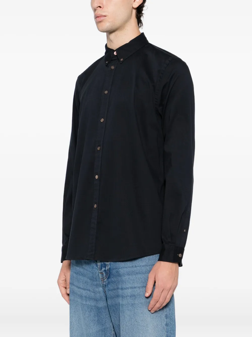 Ps By Paul Smith Ls Shirt In Black
