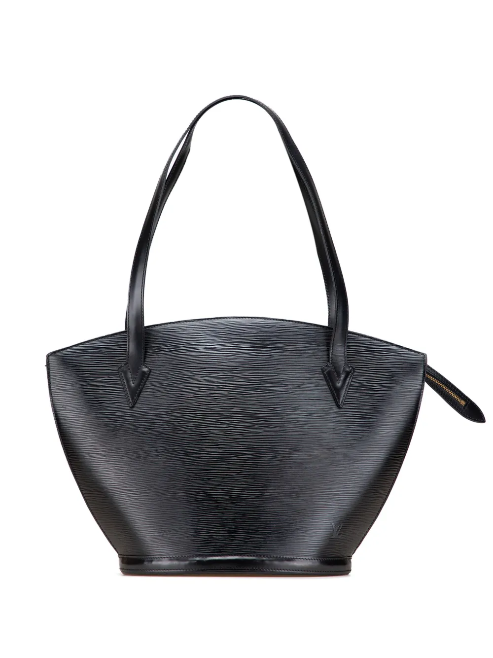 Pre-owned Louis Vuitton 1995 Epi Saint Jacques Pm Long Strap Shoulder Bag In Black