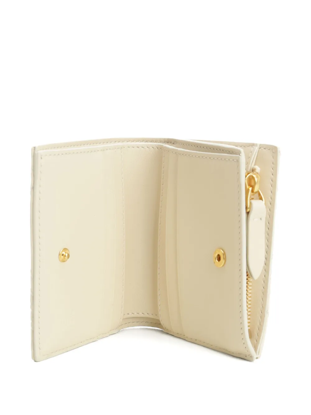 Valentino Garavani quilted VLogo wallet Beige