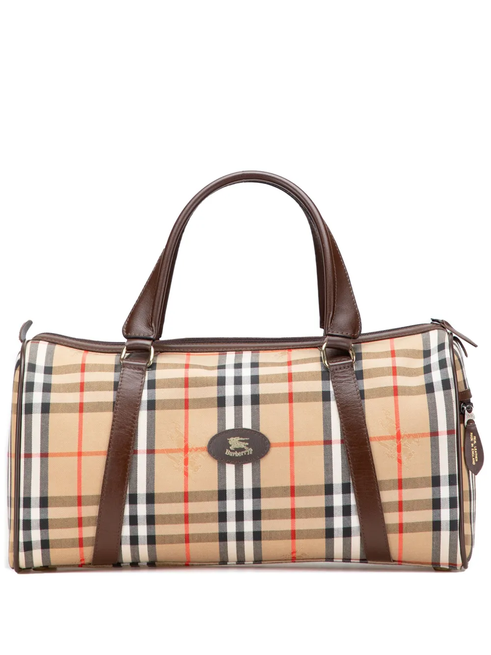 20th Century Haymarket Check Canvas boston bag