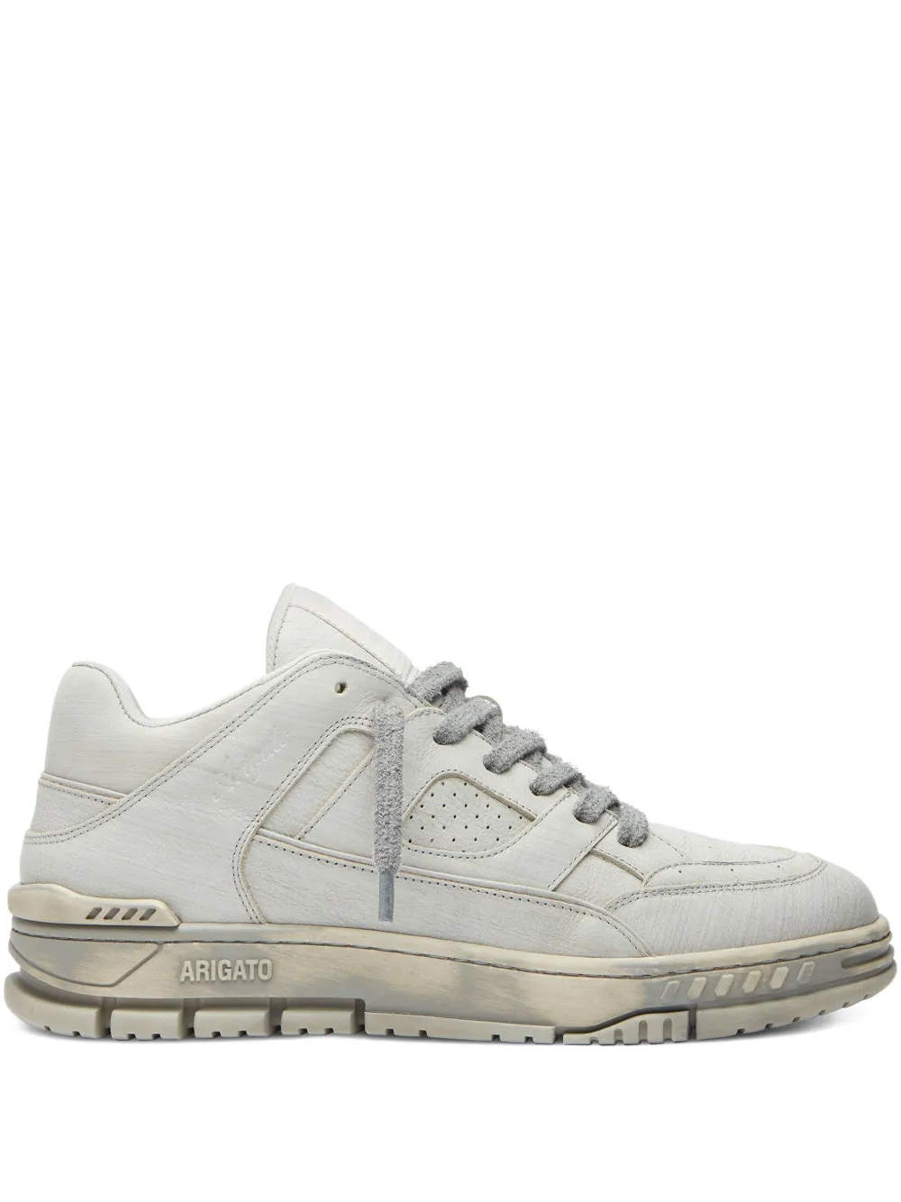 Axel Arigato Area Lo perforated leather sneakers Neutrals