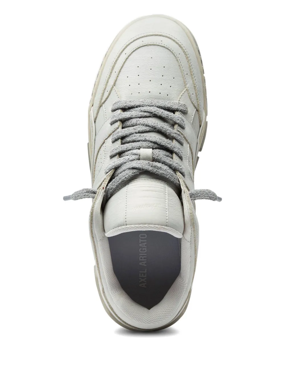 Axel Arigato Area Lo perforated leather sneakers Neutrals