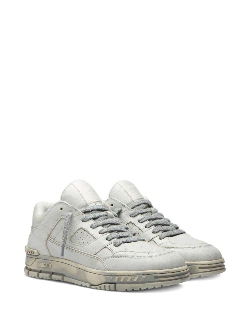 Axel Arigato Area Lo perforated leather sneakers Neutrals
