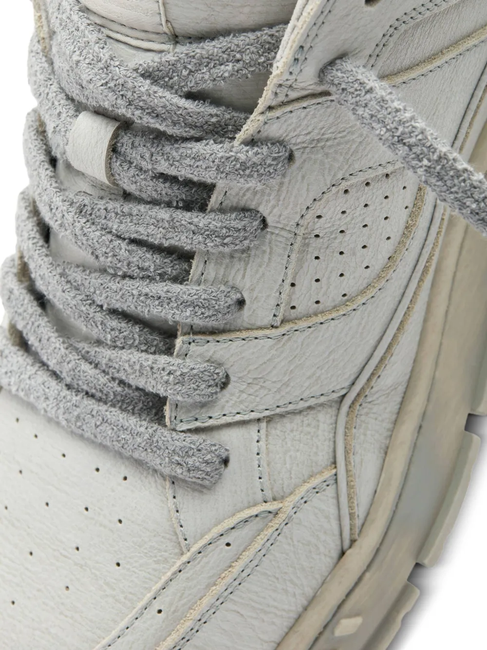 Axel Arigato Area Lo perforated leather sneakers Neutrals