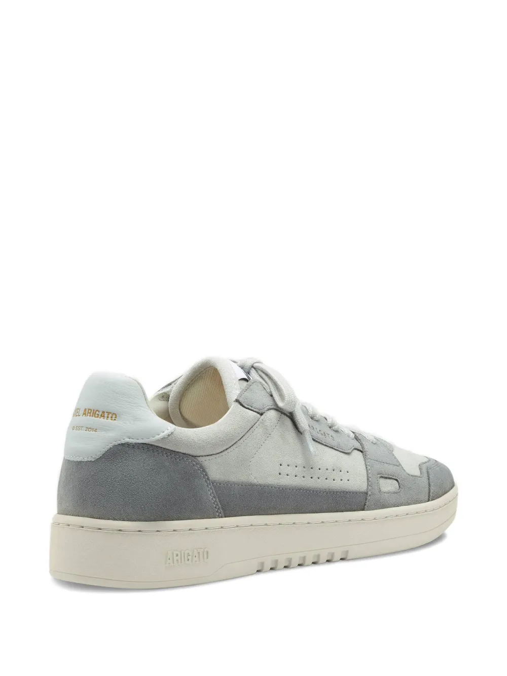 Axel Arigato Dice Lo suede-leather panelled sneakers Grey