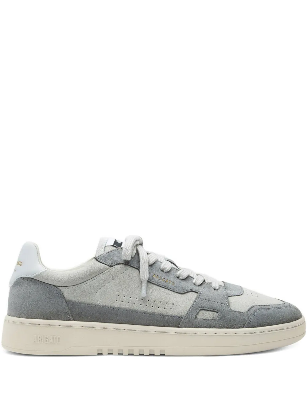 Axel Arigato Dice Lo suede-leather panelled sneakers Grey