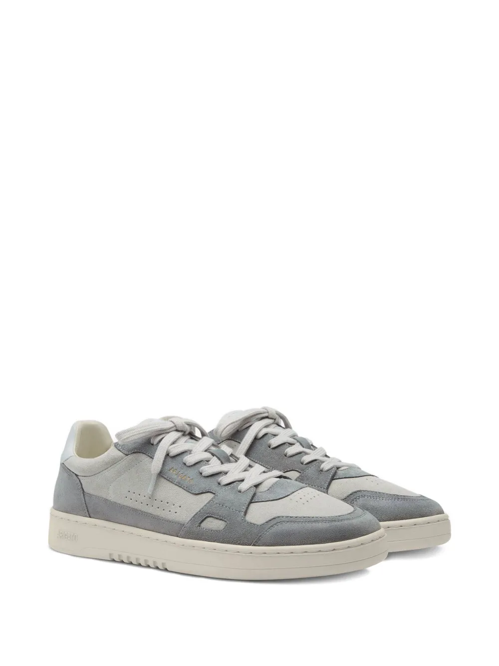 Axel Arigato Dice Lo suede-leather panelled sneakers Grey