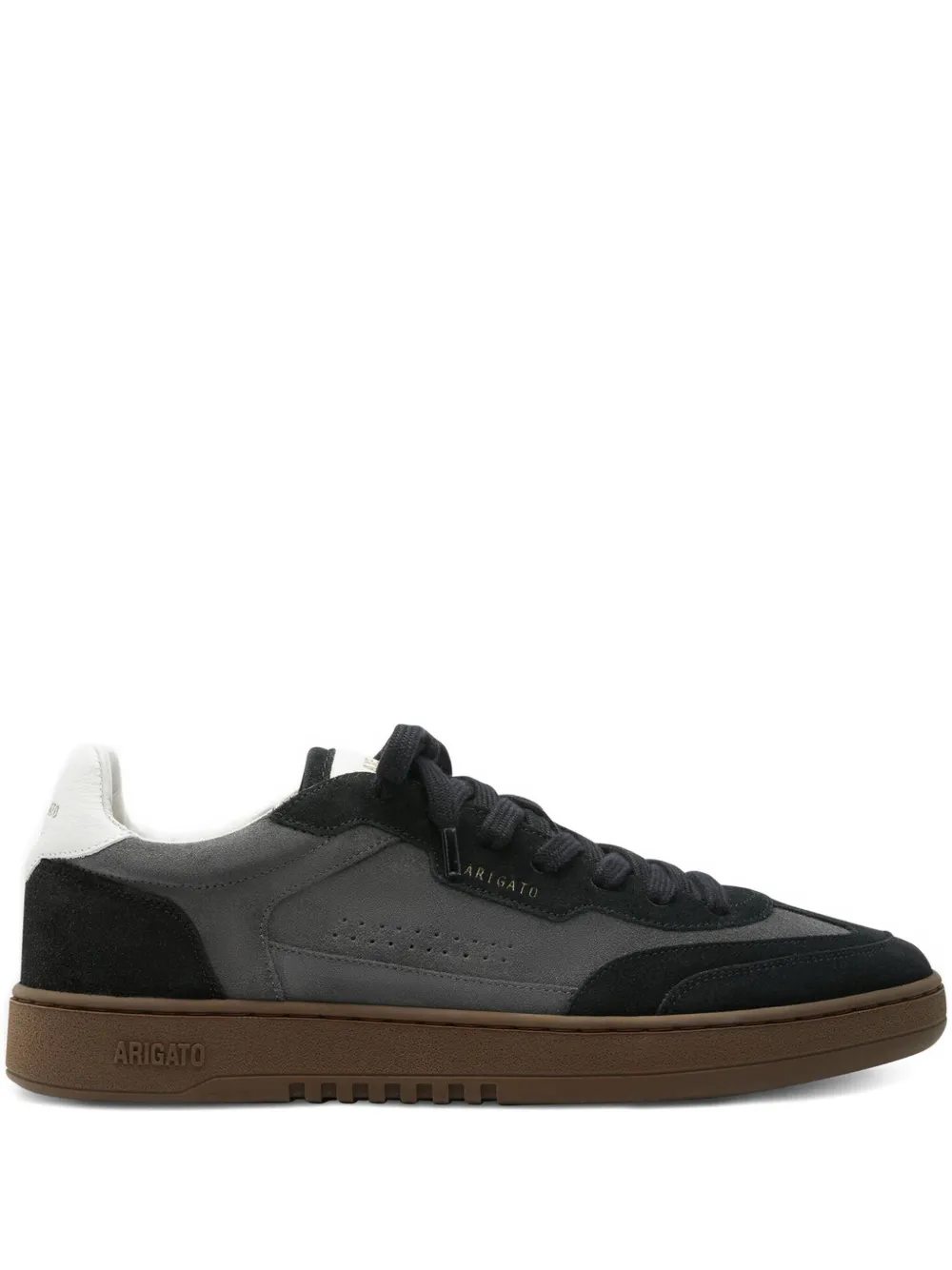 Axel Arigato Dice T-Toe perforated suede-leather sneakers Grey