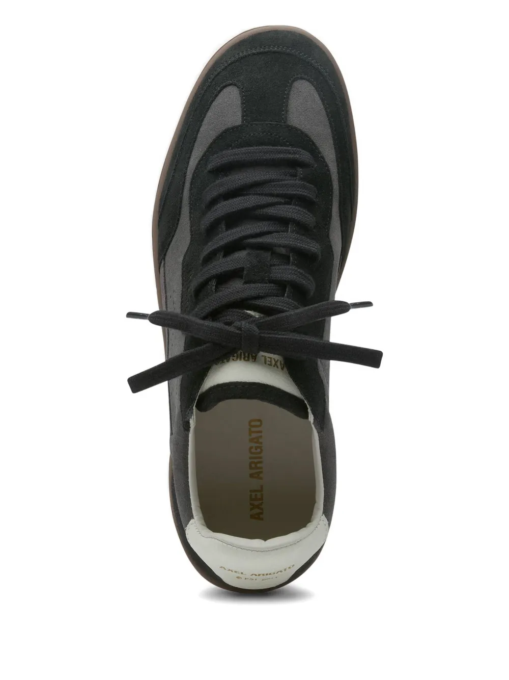 Axel Arigato Dice T-Toe perforated suede-leather sneakers Grey