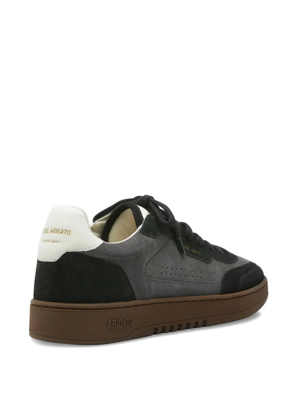 Axel Arigato Dice T-Toe perforated suede-leather sneakers Grey