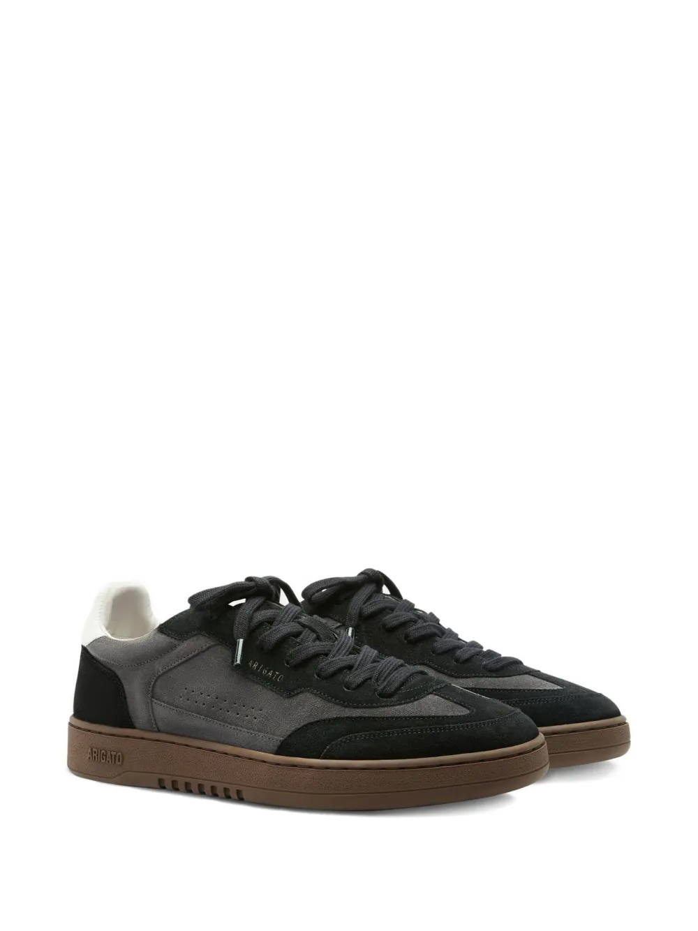 Axel Arigato Dice T-Toe perforated suede-leather sneakers Grey