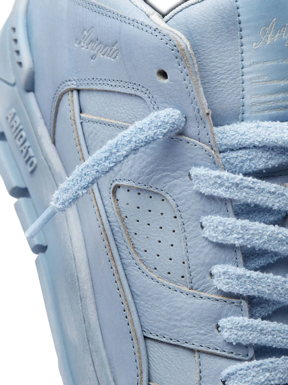 Axel Arigato Area Lo perforated leather sneakers Blue