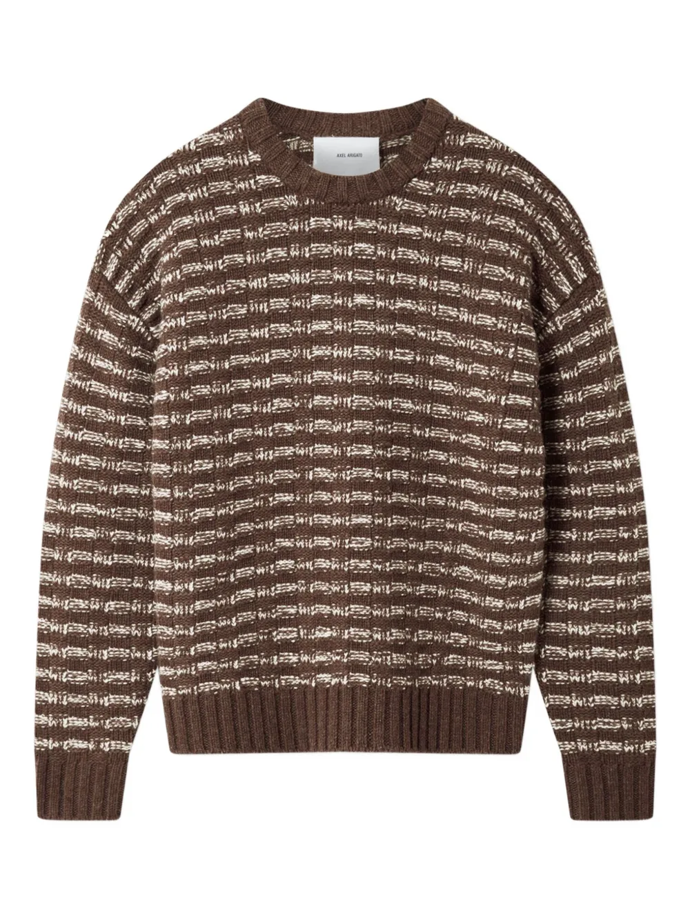 Axel Arigato Sonar striped sweater Bruin