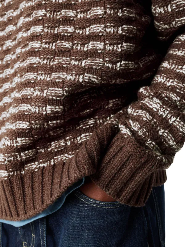 Axel Arigato Sonar Striped Sweater | Brown | FARFETCH